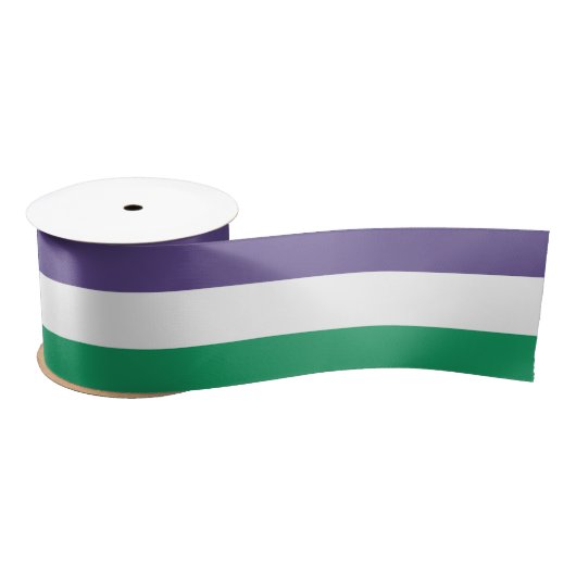 Suffragette vlag satijnen lint (Spoel)