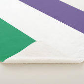 Suffragette vlag sherpa deken (3/4)