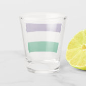 Suffragette vlag shot glas (Achterkant)