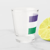 Suffragette vlag shot glas (Links)
