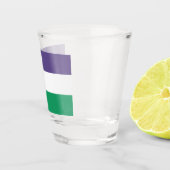 Suffragette vlag shot glas (Rechts)