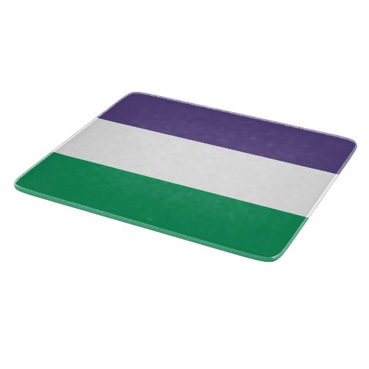 Suffragette vlag snijplank (Hoek)