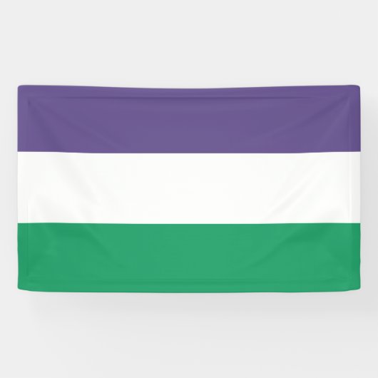 Suffragette vlag spandoek (Horizontaal)
