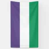 Suffragette vlag spandoek (Verticaal)