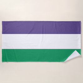 Suffragette vlag strandlaken