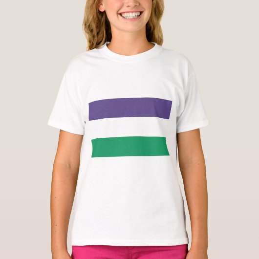 Suffragette vlag t-shirt (Voorkant)