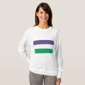 Suffragette vlag t-shirt (Voorkant volledig)