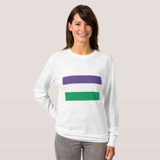 Suffragette vlag t-shirt (Voorkant volledig)