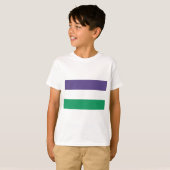 Suffragette vlag t-shirt (Voorkant volledig)