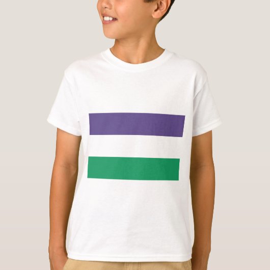 Suffragette vlag t-shirt (Voorkant)