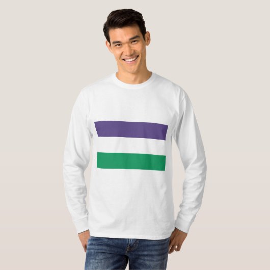 Suffragette vlag t-shirt (Voorkant volledig)