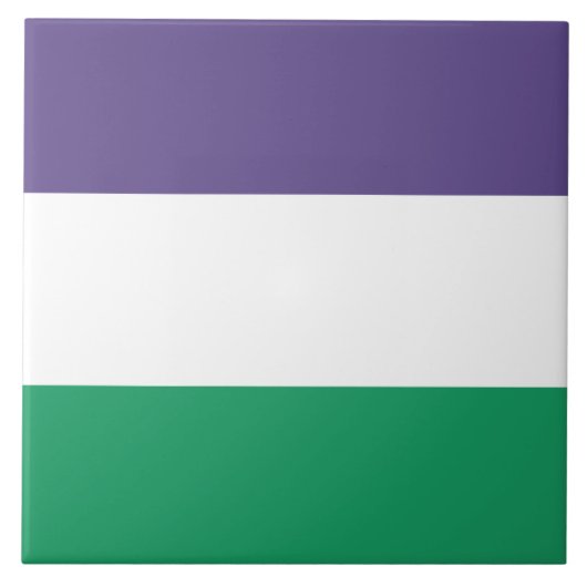 Suffragette vlag tegeltje (Voorkant)