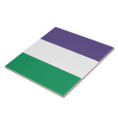 Suffragette vlag tegeltje (Zijkant)