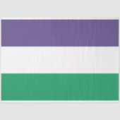 Suffragette vlag tissuepapier (Voorkant)