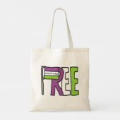 Suffragette vlag tote bag (Achterkant)