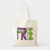 Suffragette vlag tote bag (Voorkant)
