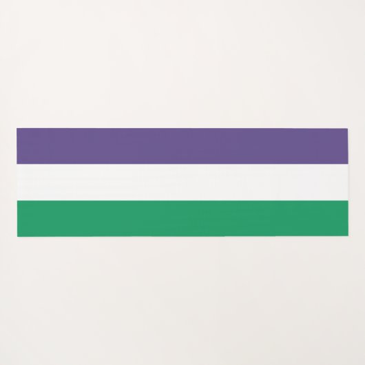 Suffragette vlag yogamat (Achterkant (horizontaal))