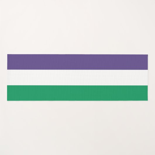 Suffragette vlag yogamat (Voorkant (horizontaal))