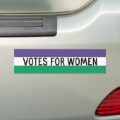 Suffragette vlaggetemperatuurstemmers voor vrouwen bumpersticker (Op auto)