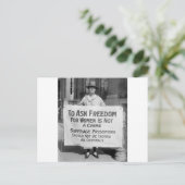 Suffragette voor Alice Paul, 1917 Briefkaart (Staand voorkant)