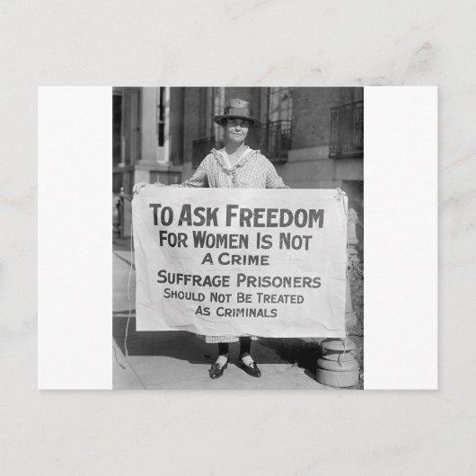 Suffragette voor Alice Paul, 1917 Briefkaart (Voorkant)