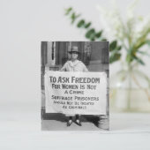 Suffragette voor Alice Paul, 1917 Briefkaart (Staand voorkant)