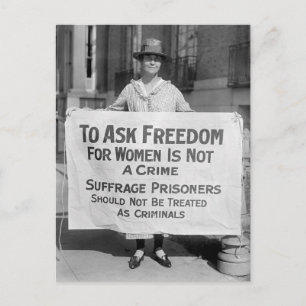 Suffragette voor Alice Paul, 1917 Briefkaart