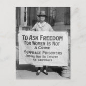 Suffragette voor Alice Paul, 1917 Briefkaart (Voorkant)