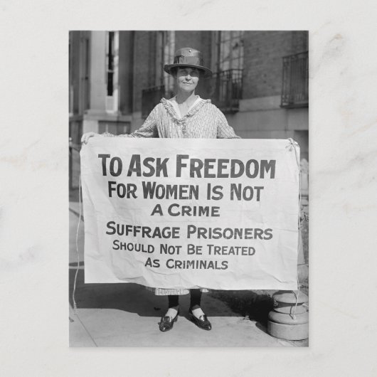 Suffragette voor Alice Paul, 1917 Briefkaart (Voorkant)