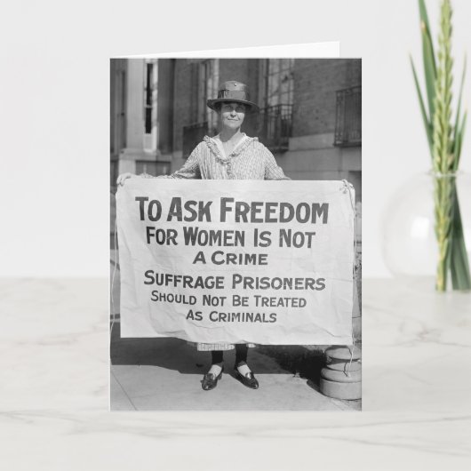 Suffragette voor Alice Paul, 1917 Kaart (Voorkant)