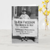 Suffragette voor Alice Paul, 1917 Kaart (Gele Bloem)