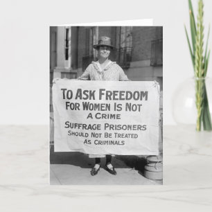 Suffragette voor Alice Paul, 1917 Kaart