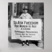 Suffragette voor Alice Paul, 1917 Poster (Voorkant)