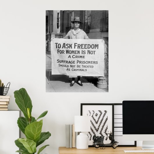 Suffragette voor Alice Paul, 1917 Poster (Thuiskantoor)