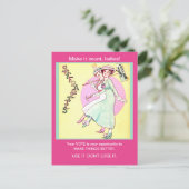  Suffragette vrouwen Stemmen  veranderd Briefkaart (Staand voorkant)