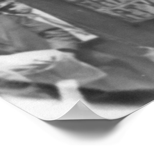 Suffragettes die een float uitrollen poster (Hoek)