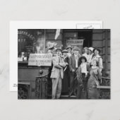 Suffragettes en hun Mannen, 1913 Briefkaart (Voorkant / Achterkant)