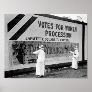 Suffragettes Hanging Parade Posters - 1914
