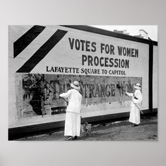 Suffragettes Hanging Parade Posters - 1914 (Voorkant)