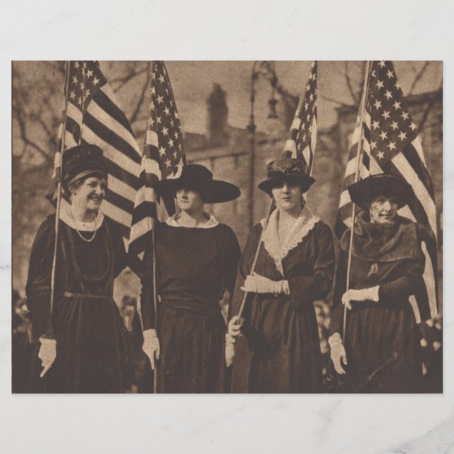 Suffragettes in Parade Scrapbook Papier (Voorkant)