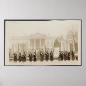 Suffragettes marcheren in Washington Poster (Voorkant)