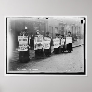 Suffragettes marcheren vanuit Londen Poster