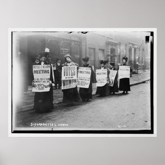 Suffragettes marcheren vanuit Londen Poster (Voorkant)