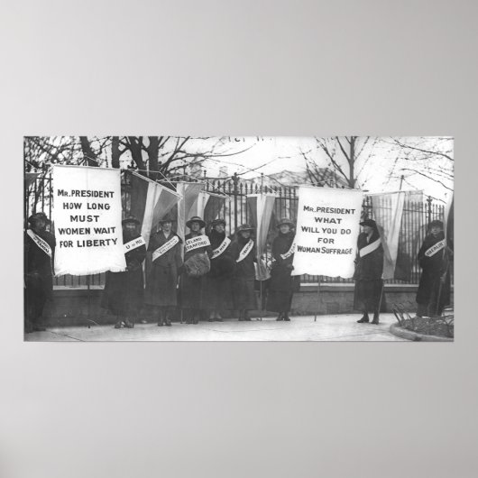 Suffragettes Picket het Witte Huis Poster (Voorkant)