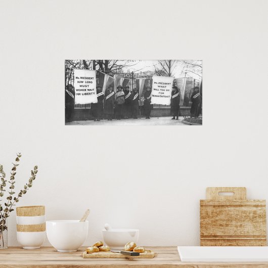 Suffragettes Picket het Witte Huis Poster (Keuken)