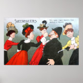 Suffragettes Politieke Cartoon Poster (Voorkant)