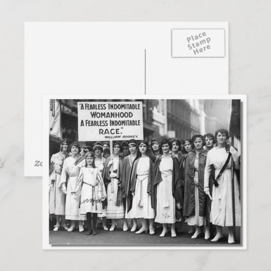 Suffragettes St. Patrick's Day, 1921 Briefkaart (Voorkant / Achterkant)