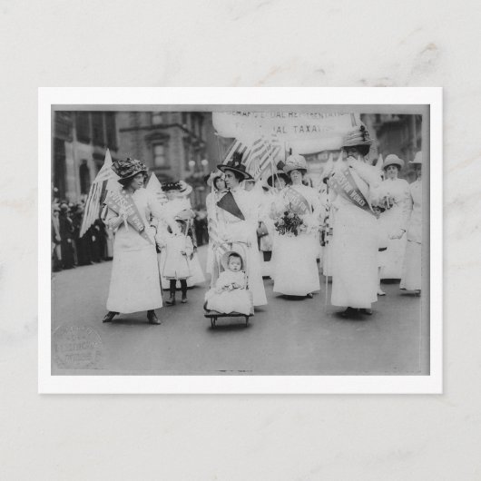 Suffragettes Stemmingen voor vrouwen Briefkaart (Voorkant)
