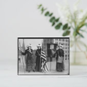 Suffragettes Stemmingen voor vrouwen Pilgrim Leafl Briefkaart (Staand voorkant)