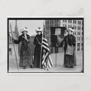 Suffragettes Stemmingen voor vrouwen Pilgrim Leafl Briefkaart